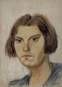 Portraitstudie EHD von ihrem Ehemann Fritz Dingkuhn